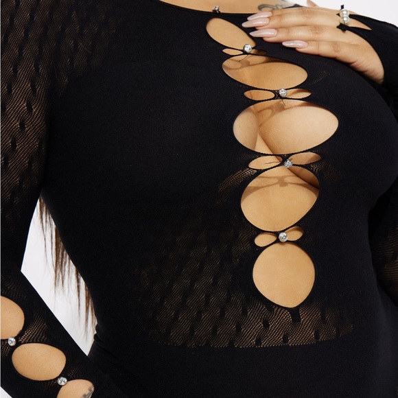 Black mesh dress - Picture 3 of 3